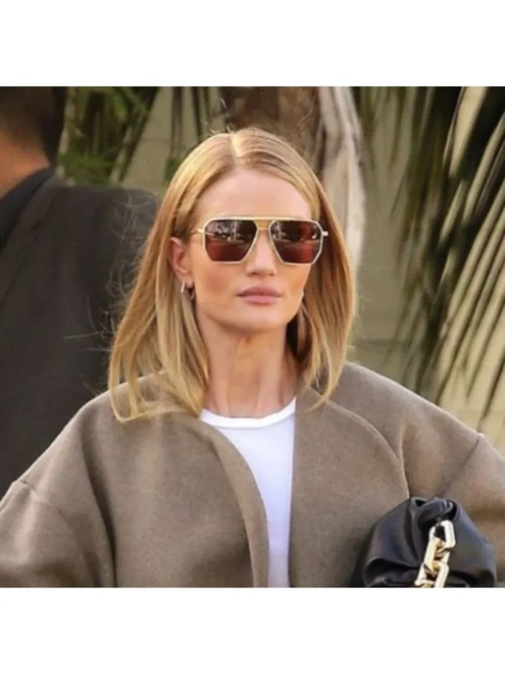 Bottega Veneta BV1012S 003 Sunglasses Gold Aviator Frame, Brown Lenses